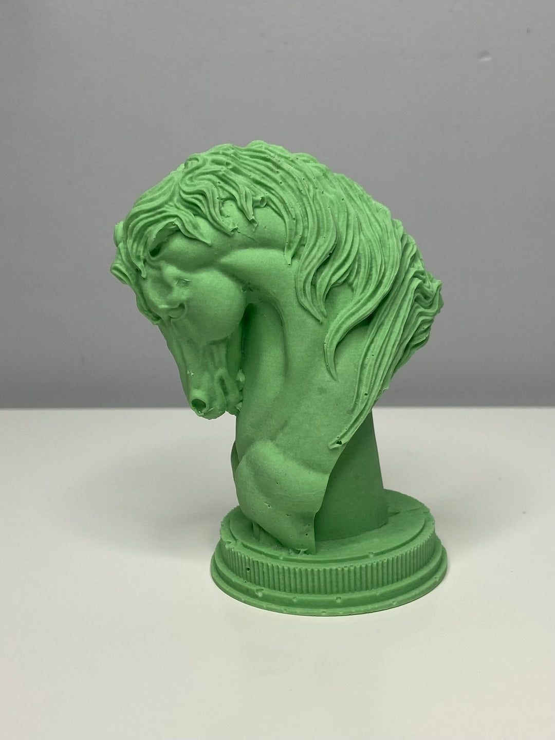 STATUETTE TÊTE DE CHEVAL "LE CAVALIER"