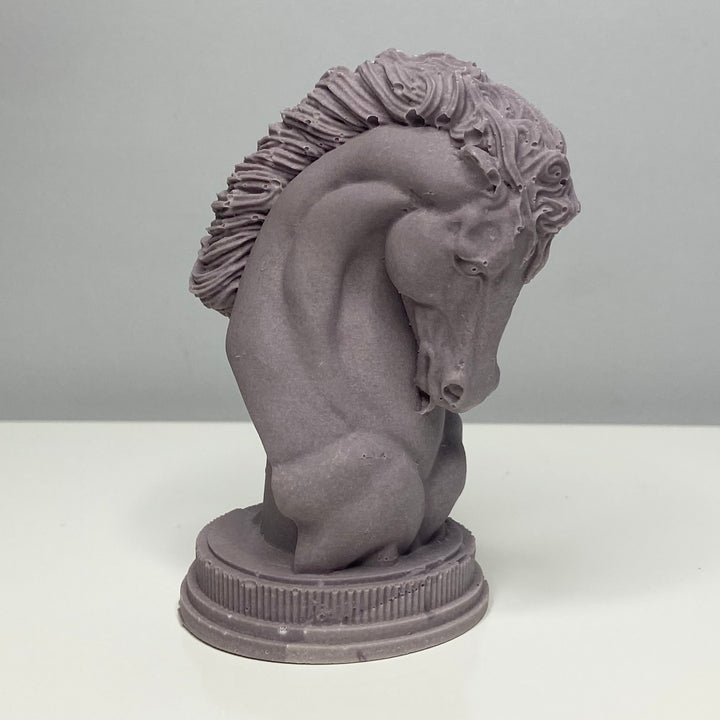 STATUETTE TÊTE DE CHEVAL "LE CAVALIER"