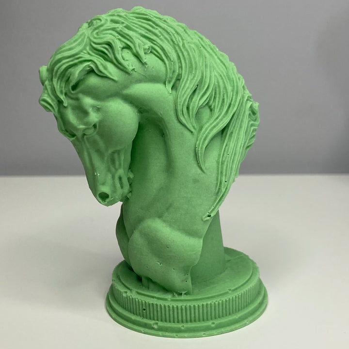 STATUETTE TÊTE DE CHEVAL "LE CAVALIER"